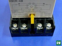 【定形外350円】タイマー オムロン H3CR-A8 ソケット付き AC/DC 動作確認済み 配電用品 [3]_画像9