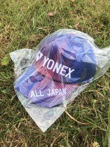 限定　最新　オールジャパン　ALL JAPAN　YONEX　ヨネックス　限定キャップ 　2023夏　ミッドナイトネイビー　柄キャップ　会場限定