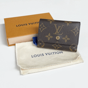 1円～！【KT48】 中古　LOUIS VUITTON/ルイヴィトン　モノグラム ポルトフォイユ マイクロ　三つ折り財布　札 カード　M68704　ブラウン