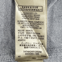 【YU-118】 中古　BURBERRY/バーバリー　カッターシャツ　ワイシャツ　長袖　チェック ワンポイント　綿100％　ブルー　メンズ L_画像6