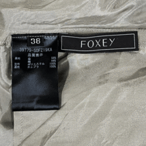 【YU-122】 中古　FOXEY/フォクシー　ブロックチェック ノースリーブ ワンピース　日本製　リネン×シルク　レディース 38_画像4