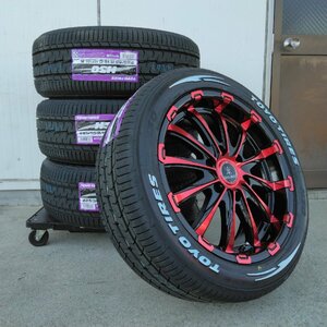 200系ハイエース タイヤホイールセット New TOYO H30 225/50R18 ホワイトレター 18インチ BD12 新品 4本セット