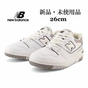 NEW BALANCE ニューバランス BB550 SWA ホワイト/セピア メンズ スニーカー 26cm