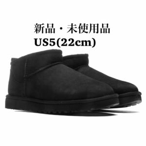 UGG アグ CLASSIC ULTRA MINI クラシック ウルトラミニ ブラック レディース レディースブーツ US5