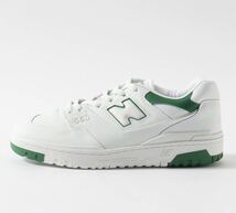 NEW BALANCE ニューバランス BB550 SWB ホワイト/グリーン レディース スニーカー 23cm_画像2