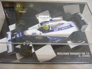 1/43　MINICHAMPS　1994年　ウィリアムズルノーFW16　A・セナ