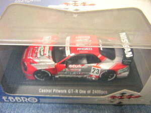 1/43　EBBRO　2002年JGTC　カストロールPitwork GT-R#23 影山正美、E・コマス