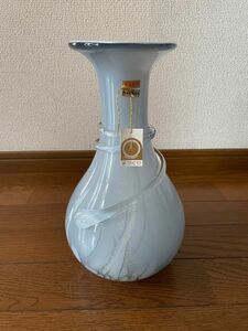 カメイガラスKAMAY GLASS 本金　ガラス花瓶　フラワーベース