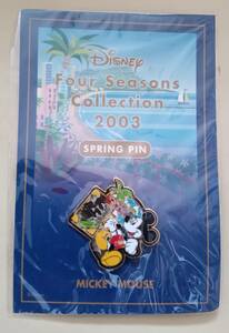 Disney Four Seasons Collection 2003 SPRING PIN MICKEY MOUSE★ミッキーマウス　ピンバッジ