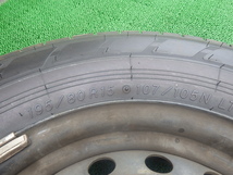 ハイエース 200系 15インチ ホイール タイヤ 4本 15x6J 139.7 YOKOHAMA BluEarth-VAN RY55 195/80R15 107/105N LT 2022年製_画像3