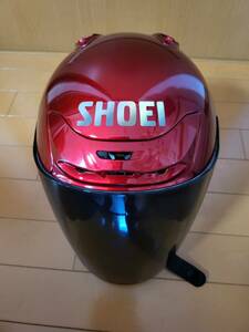 【新品同様】SHOEI ショウエイ J-FORCE2 J-FORCEⅡ Jフォース2 キャンディアップル レッド Mサイズ ジェットヘルメット !!羽音ちゃん