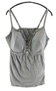 SI7594* new goods large size camisole strap adjustment possible cup attaching . origin button . origin frill under rubber 8L size gray postage 350 jpy 