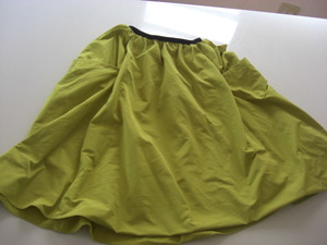  beautiful goods Rope both side pocket design skirt yellow green 38