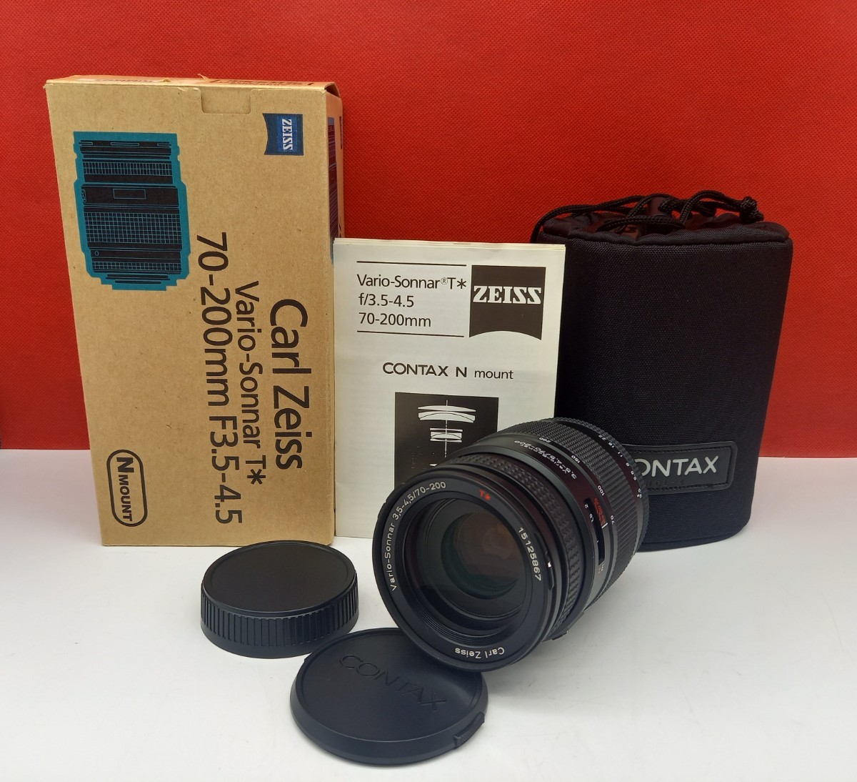 ヤフオク! -「contax n vario sonnar 70-200 3.5-4.5」(レンズ