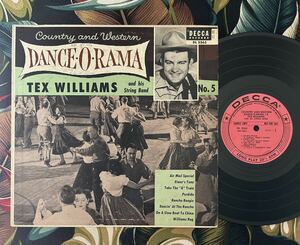 TEX WILLIAMS and his String Band US Orig Promo Pink Label 10inch DANCE-O-RAMA No.5 Western Swing ロカビリー