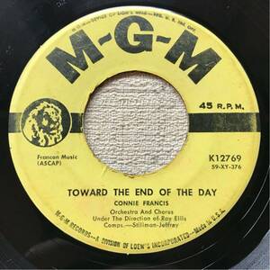 CONNIE FRANCIS US Orig 7inch TOWARD THE END OF THE DAY