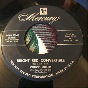 CHUCK MILLER US Orig 7inch BRIGHT RED CONVERTIBLE Jive ロカビリー