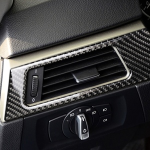 エアコン口 スタイリングカバー BMW E90 E92 E93 2005-2012 カーボンブラック 車 インテリア 排気フレームトリム 黒 新品送料無料