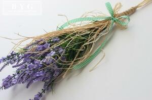  hand made * lavender artificial flower * bouquet * wall decoration * ornament * length approximately 35cm* art flower *. purple 