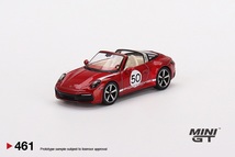 1/64 MINI-GT MGT00461-R RHD ポルシェ 911 タルガ 4S ヘリテージデザインエディション チェリーレッド 右ハンドル Porsche Targa Heritage_画像1