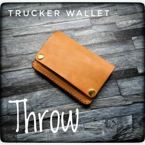 「投げ込む」トラッカーウォレット　◆　Throw サドルレザー