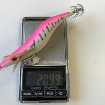 3.5号エギ自重は約21ｇ、ばらつきあります