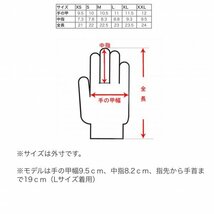 送料0 HEAVY 山羊革プレーン グローブ スマホタッチ対応 ライディンググローブ オールシーズン用 ブラック 黒 Sサイズ (HGGP-06S-BK)_画像7