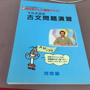 A01-120 93年秋 河合塾テレビ講座テキスト マルチ古文 古文問題演習 河合塾