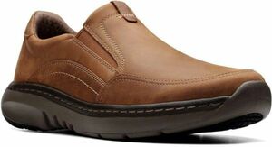 送料無料 CLARKS 28cm プレーン スリッポン ビジネス スニーカー クラークスPRO ブラウン レザー サンダル ブーツ ランニング XXX106