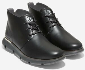 Cole Haan 26cm 4 ゼログランド チャッカ ウォータープルーフ ビジネス スニーカー ZERO ブラック レザー レザー ドライバー XXX113