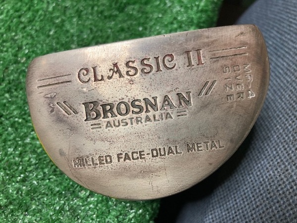 全国送料無料　中古パター　BROSNAN CKASSICⅡ　　マレット型　スチール35インチ　　Ｙ1215