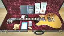 ★買うなら今！2017年 Gibson Custom Shop Modern Double Cut Bullion Gold 超美品を限定期間特別価格！★_画像1