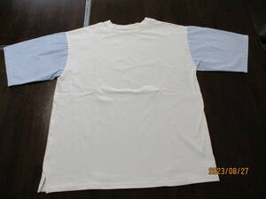  стоимость доставки 370 иен Ciaopanic рукав полоса рубашка материалы стрейч футболка размер L