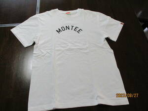 送料370円Montee日本製Tシャツ白サイズL