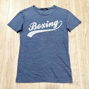 【送料360円】DOLCE&GABBANA ドルチェアンドガッバーナ 半袖 Tシャツ boxing 霜降り メンズ サイズ44 イタリア製 ドルガバ R-4760