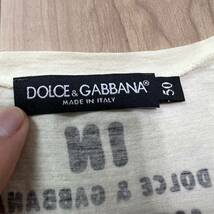【送料360円】DOLCE&GABBANA ドルチェアンドガッバーナ 半袖 Tシャツ Vネック カットソー サイズ50 ドルガバ R-4813_画像4