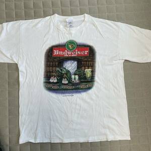 バドワイザー　Budweiser tシャツ XL 白　イグアナ　トカゲ