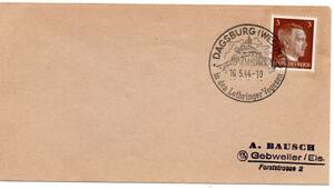  postal [TCE]69167 - Germany / third . country *1944 year *rore-n district scenery seal printed matter . paper 