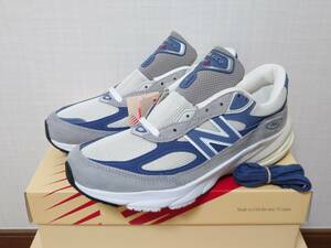 新品未使用品　New Balance ニューバランス　U990TC6　27.0cm US9　USA アメリカ　990v6　グレー ネイビー　スウェード レザー メッシュ