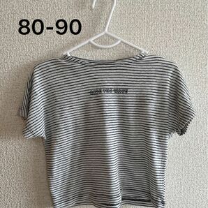 mimi market Tシャツ 半袖 ボーダー 80 90 韓国子供服 韓国子ども服