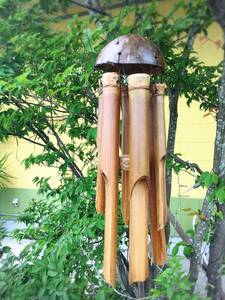 [ largish ] bamboo wind bell [ new goods ]