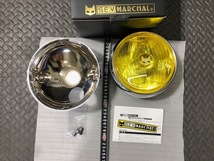 栃木発 ￥送料一律￥ ステッカー付！マーシャル SEV MARCHAL 888 ドライビングランプ フルキット イエロー レンズ メッキケース 検）160 Φ_画像3