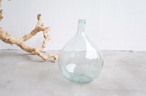 フランスアンティーク ガラスボトル g/デミジョンボトル/ガラス花瓶/ガラス瓶/ウォータボトル/輸送用瓶/ワイン瓶/リューズ/antique/vintage
