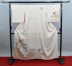 訪問着 披露宴 梅 エ霞 花 牡丹 身丈150.5cm 裄丈67cm ★着物 結婚式 パーティー t‐1445 【桜庭呉服店】