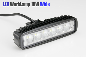 LEDランプ （wide）（Osram製3w LED）強力18W 作業灯・フォグランプ 12V