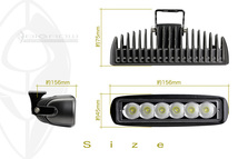 LEDバックランプ LEDフォグランプ（wide）Osram 18w st ランクル 70 75 プラド サーフ_画像2