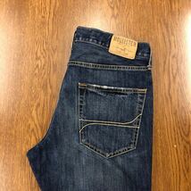 【EH287】HOLLISTER W33 L32 色落ち加工 ダメージ加工 ジーンズ ジーパン デニムパンツ メンズブランド古着 ホリスター 送料無料_画像1