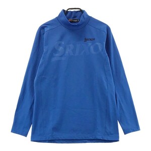 SRIXON スリクソン by DESCENTE 裏起毛 ハイネック 長袖Tシャツ ブルー系 L [240001930497] ゴルフウェア メンズ