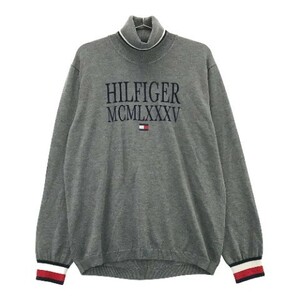 TOMMY HILFIGER GOLF トミー ヒルフィガーゴルフ タートルネック ニットセーター グレー系 LL [240001901167] ゴルフウェア メンズ