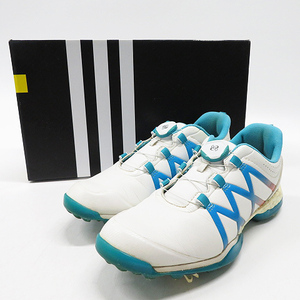 ADIDAS GOLF アディダスゴルフ Q44746 アディパワー ブースト ボア シューズ ブルー系 23.5cm [240001807092] ゴルフウェア レディース